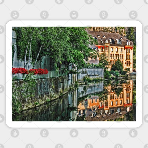 Luxembourg city, Luxembourg Sticker by vadim19